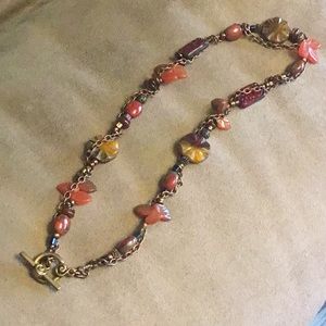 18” Assorted Czech bead necklace